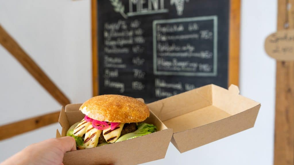 Hamburger med halloumi